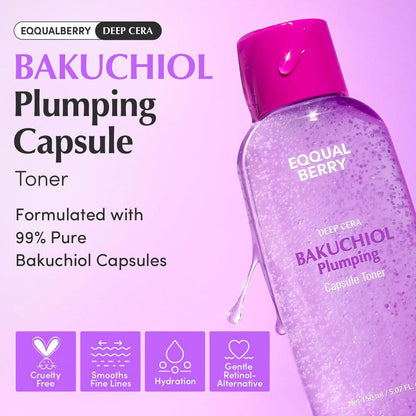 EQQUALBERRY - Bakuchiol Plumping Capsule Toner - 150ml