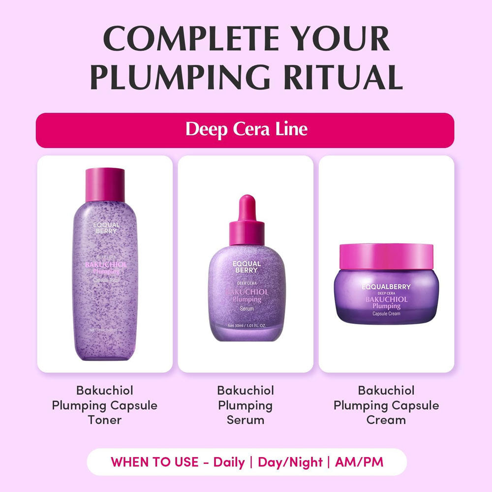 EQQUALBERRY - Bakuchiol Plumping Capsule Toner - 150ml