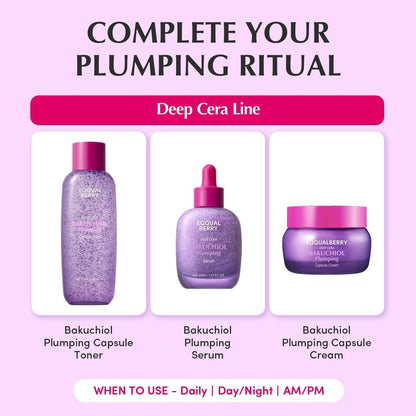 EQQUALBERRY - Bakuchiol Plumping Capsule Toner - 150ml