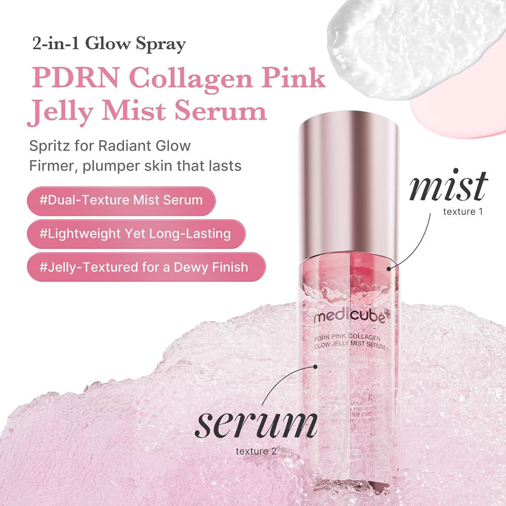 MEDICUBE - PDRN Pink Collagen Glow Jelly Mist Serum - 100ml