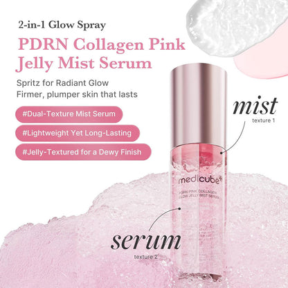 MEDICUBE - PDRN Pink Collagen Glow Jelly Mist Serum - 100ml