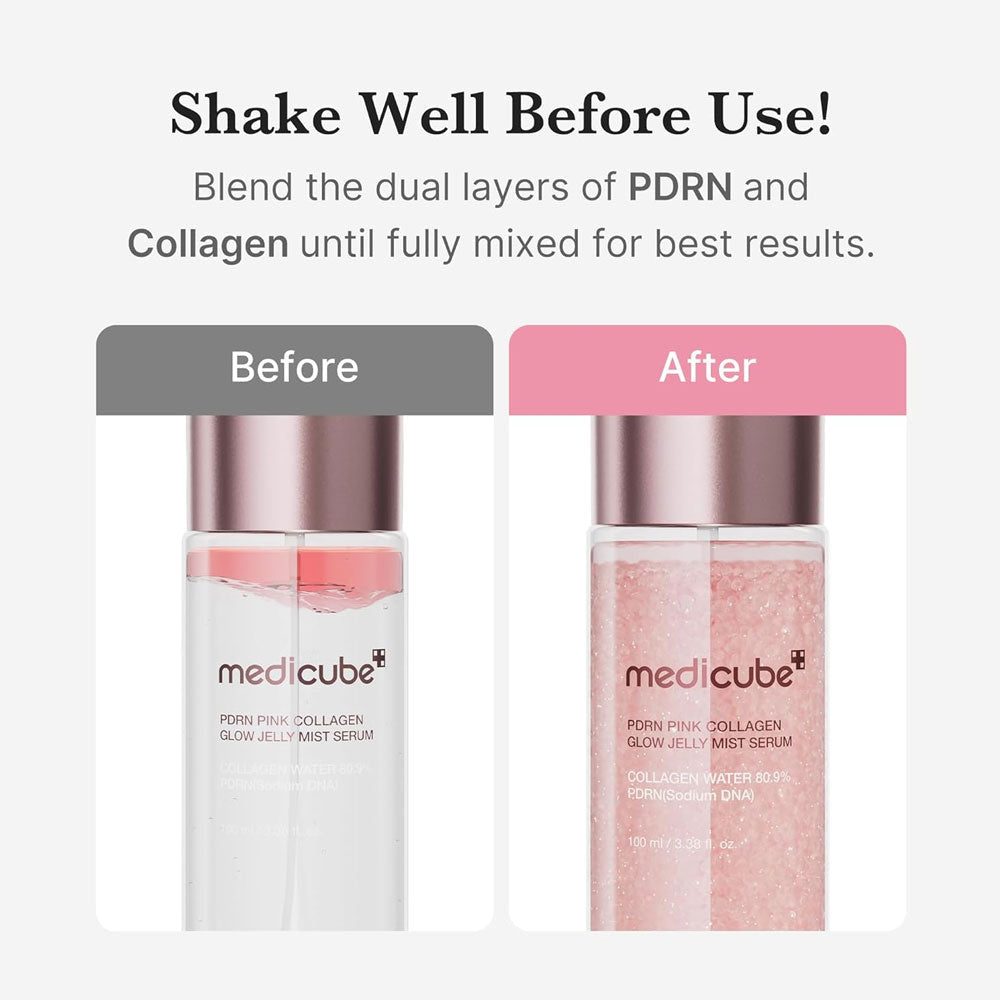 MEDICUBE - PDRN Pink Collagen Glow Jelly Mist Serum - 100ml