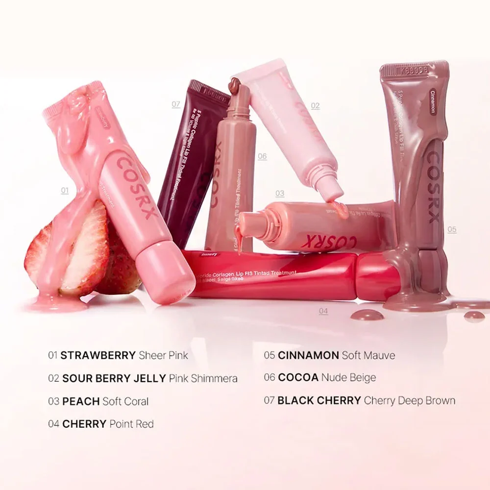 COsrx - 5 Peptide Collagen Lip Fill Tinted Treatment - PEACH SOFT CORAL