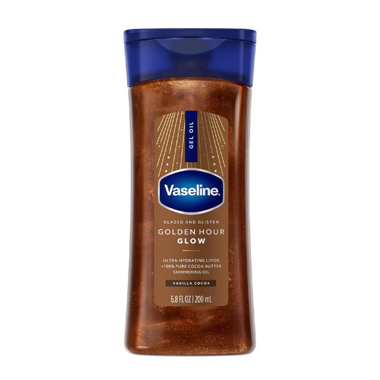 VASELINE -  Glazed and Glisten Golden Hour Body Glow Gel Oil - 200ml