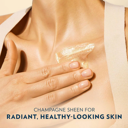 VASELINE -  Glazed & Glisten Sunlit Glow Body Gel Oil - Vanilla Cocoa Shimmering Moisturizing Body Oil - 200ml
