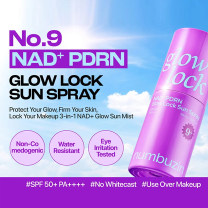 NUMBUZIN - No.9 NAD+ PDRN Glow Lock Sun Spray SPF50+ PA++++ 50ml