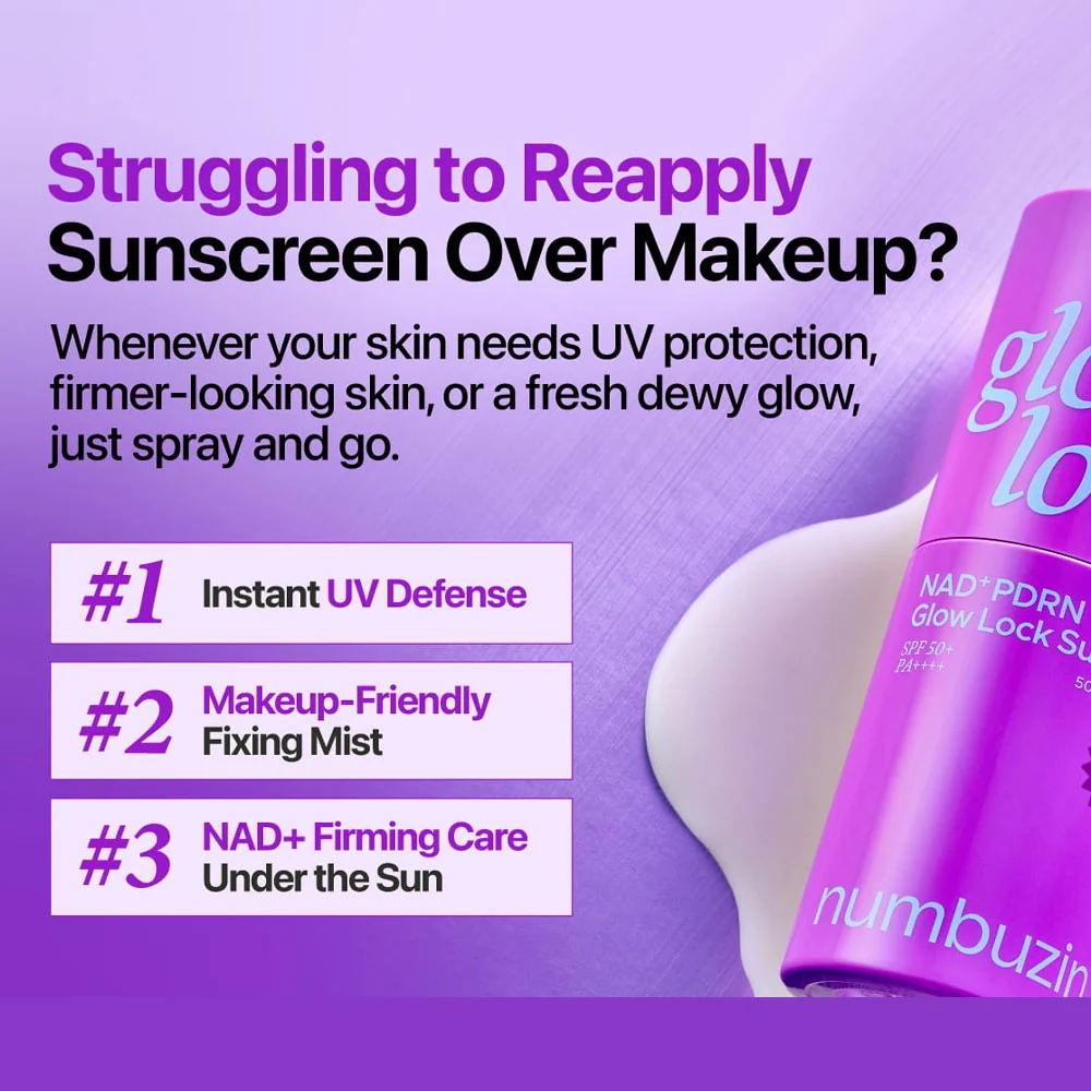 NUMBUZIN - No.9 NAD+ PDRN Glow Lock Sun Spray SPF50+ PA++++ 50ml