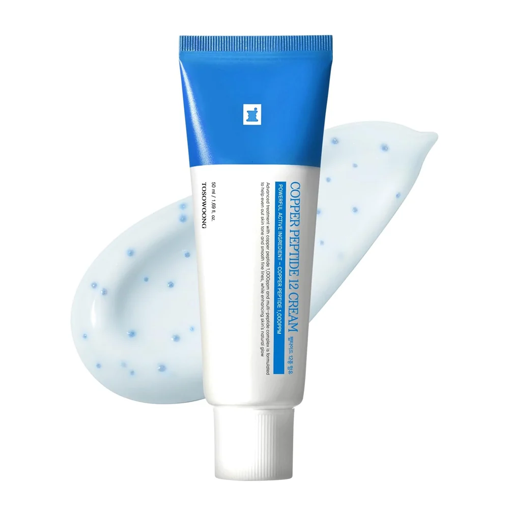TOSOWOONG Copper Peptide 12 Cream Anti-Aging for Fine Lines, Wrinkles - 50ml