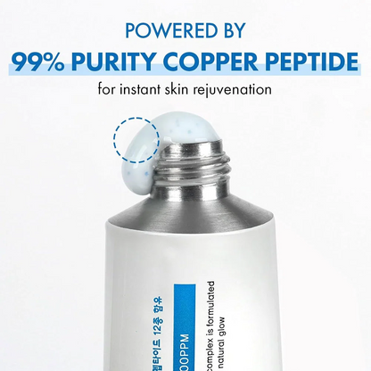 TOSOWOONG Copper Peptide 12 Cream Anti-Aging for Fine Lines, Wrinkles - 50ml
