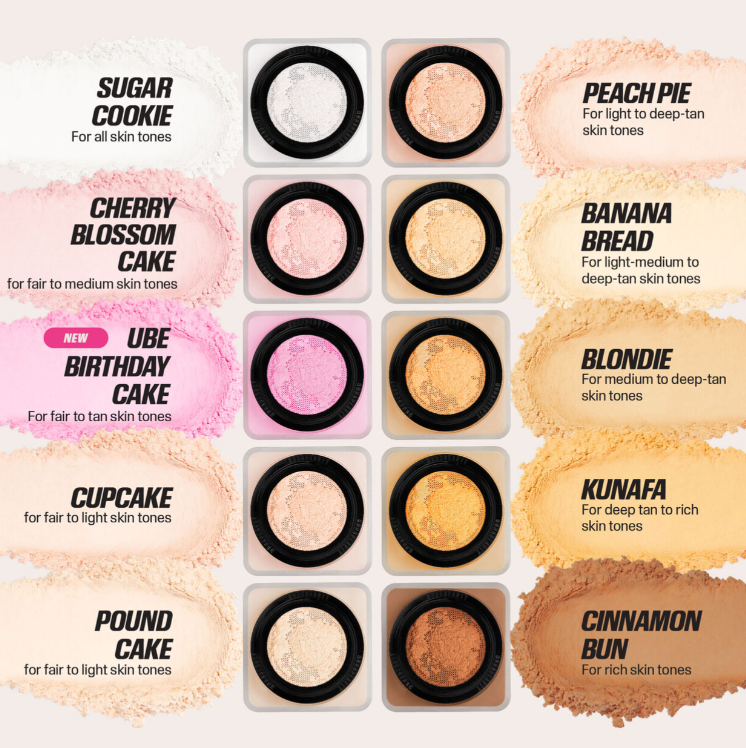 HUDA BEAUTY Easy Bake Loose Baking & Setting Powder Ube Birthday Cake