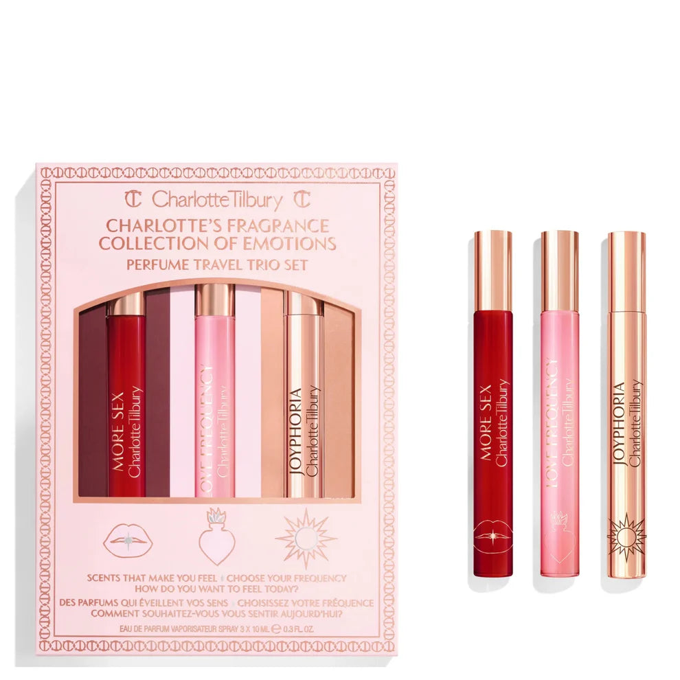 CHARLOTTE TILBURY Fragrance Collection Of Emotions Perfume Travel Trio Set