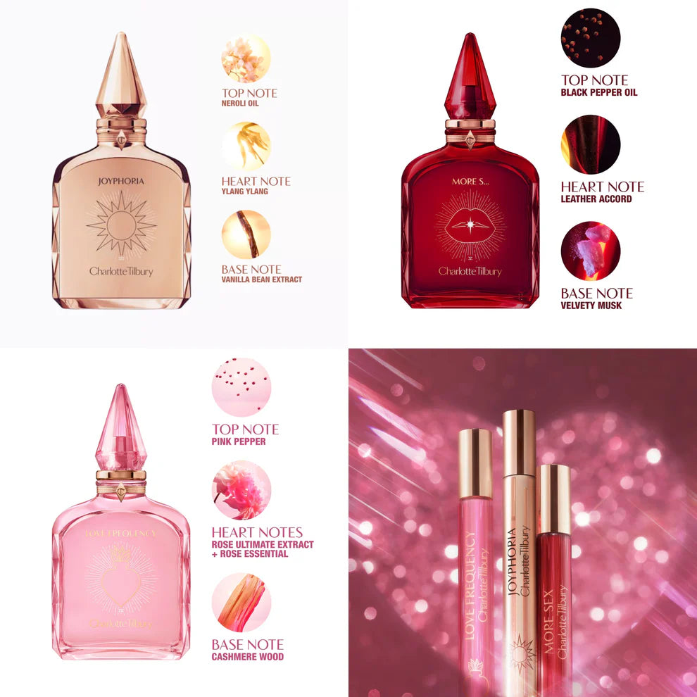 CHARLOTTE TILBURY Fragrance Collection Of Emotions Perfume Travel Trio Set